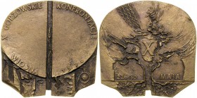 Medal autorstwa Józefa Stasińskiego z 1976 roku poświęcony Adamiowi Czarnockiemu, wydany z okazji X Gorzowskich Konfrontacji Wiosna 1976. Opus 799....