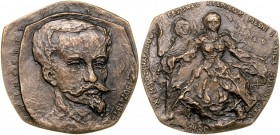 Medal autorstwa Józefa Stasińskiego z 1980 roku poświęcony Wincentemu Pol, wydany z okazji IX Międzynarodowego Festiwalu Zespołów Pieśni i Tańca, Ziel...