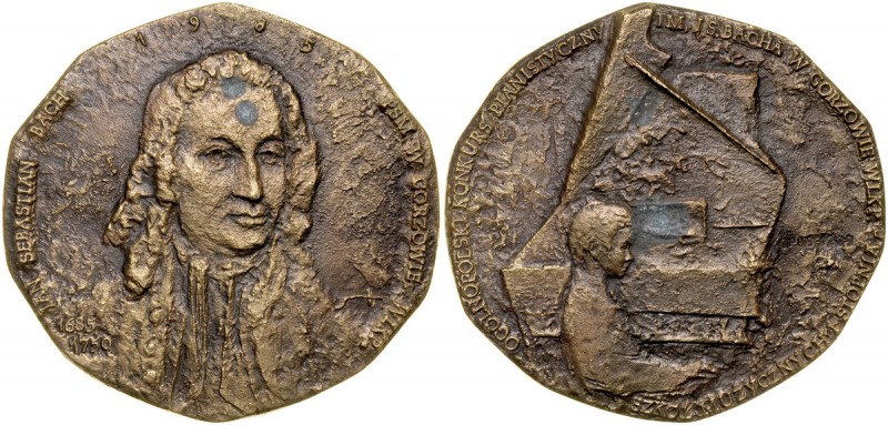 Medal autorstwa Józefa Stasińskiego z 1985 roku poświęcony Ogólnopolskiemu Konku...