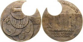 Medal autorstwa Zbigniewa Łukowiaka wydany w 1993 roku z okazji X Sesji Numizmatycznej w Nowej Soli.