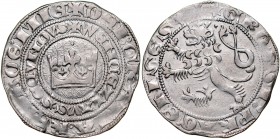 Wacław II 1300-1305, Grosz praski, Av.: Korona królewska, Rvc.: Lew czeski.