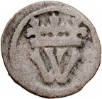 Czechy, Władysław II Jagiellończyk 1471-1516, Halerz bez daty, jednostronny, Av.: Korona.