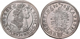 Węgry, Leopold I 1657-1705, XV krajcarów 1676, Kremnica.