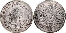 Węgry, Leopold I 1657-1705, VI krajcarów 1672, Kremnica.