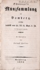 Heller J., Scharnagel's Muenzsammlung in Bamberg, Bamberg 1838.