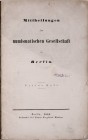 Mittheilungen der numismatischen Gesellschaft in Berlin, Berlin 1846.
