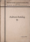 Frankfurter MH, I. Goldmuenzen, Kunstmedaillen, 4. Januar 1944., Frankfurt 1944.
