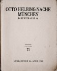 Helbing O., Auktions-Katalog 71, 26. April 1933, Muenchen 1933.