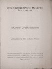 Helbing O., Verkaufskatalog XXIII zu festen Preisen, Muenzen und Medaillen, Muenchen.