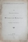 Helbing O., XI Verzeichniss von Muenzen und Medaillen mit beigefuegten Verkaufspreisen, Muenchen 1895.