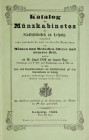 Katalog des Muenzkabinetes der Stadtbibliothek zu Leipzig, 15 August 1853, Leipzig 1853.