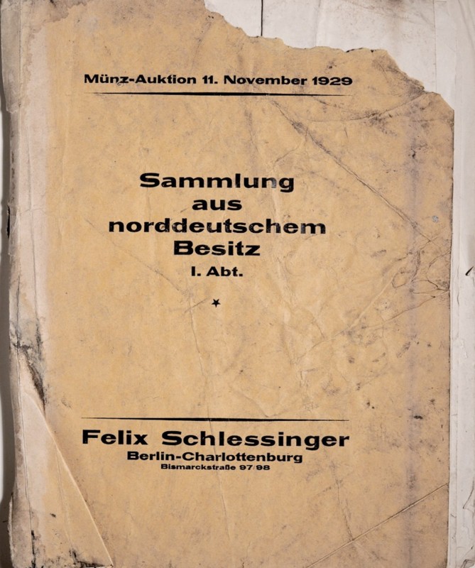Schlessinger F., Sammlung aus norddeutschen Besitz, 11 November 1929, Berlin 192...