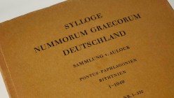 SYLLOGE NUMMORUM GRAECORUM. Sammlung H. v. Aulock. Berlin, 1965. Complete collection with 18 volumes + vol. extra Index. Very good condition, some wea...