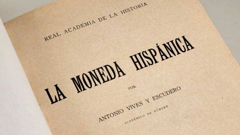 LA MONEDA HISPÁNICA. Author: Antonio Vives y Escudero. Madrid, 1924. 13 pages + ...