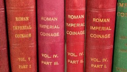 (RIC) THE ROMAN IMPERIAL COINAGE. Author: H. Mattingly - E.A. Sydenham (Vols. I to V); Shuterland - Carson (Vols. VI to IX) y J.P.C. Kent (Vol. X), Ed...
