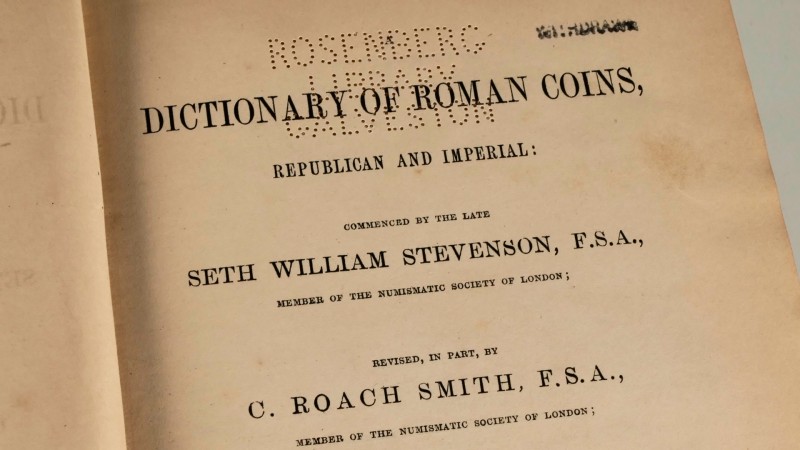 A DICTIONARY OF ROMAN COINS, Republican and Imperial. Author: Seth William Steve...