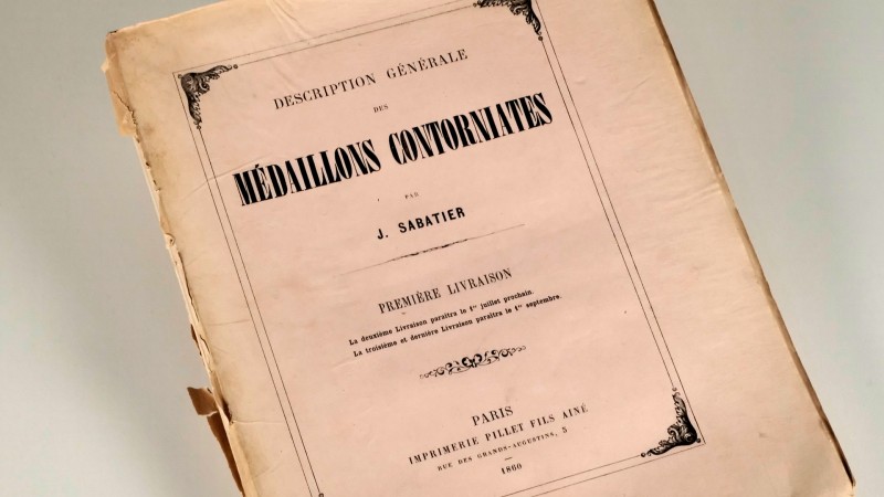 Description generale des MEDAILLONS CONTORNIATES. Author: J. Sabatier, Edition: ...