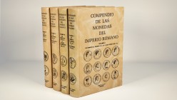 COMPENDIO DE LAS MONEDAS DEL IMPERIO ROMANO. Author: Juan R. Cayón, Edition: 1995. 4 vols. Weight: 7,50 kg. AU. Est. 100,00.