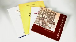 Lot of 4 numismatic books, "Gaceta Numismática", "La Moneda de Barcelona", "Estadística Aplicada a la Numismática" y "Catálogo Aureo Selección año 200...