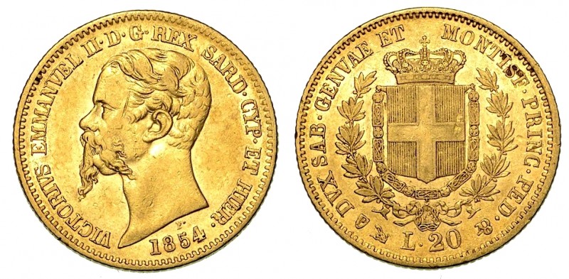 ITALIA. SAVOIA. Vittorio Emanuele II (Regno di Sardegna: 1849-1861) - 20 lire 18...