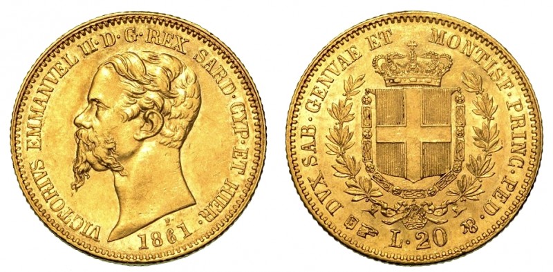 ITALIA. SAVOIA. Vittorio Emanuele II (Regno di Italia: 1861-1878) - 20 lire 1861...