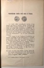 BOSCO E. - Contraffazione inedita della zecca di Desana. Torino, 1912. Estratto da Rivista Italiana di Numismatica pp. 2. con ill. nel testo. brossura...