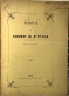BRAMBILLA C. - Moneta di Ardoino Re d'Italia battuta a Milano. Pavia, 1865. pp. 20, con ill. nel testo. ril. mezza tela cartonata, buono stato, raro. ...