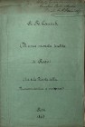 CAUCICH A. R. - Di una moneta inedita di Acqui. Asti, 1865. Estratto da La Rivista Numismatica antica e moderna. pp. 2, tavv. 1. brossura editoriale, ...
