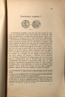 CESANO S. - Numismatica virgiliana. Torino, 1937. Estratto da "Studi Medioevali" Nuova Serie. Tpp. 145-153, tavv. 1, + ill. nel testo. brossura editor...