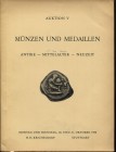 KRICHELDORF H.H. – Auktion, V. Stuttgart, 20 – Oktober, 1958. pp. 64, nn. 1167, tavv. 27. Ril. ed. sciupata piccola mancanza angolo copertina posterio...