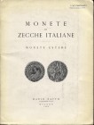 RATTO M. - Milano, 24 – Novembre, 1960. Monete di zecche italiane, monete estere. pp. 46, nn. 949, tavv. 48. Ril. ed. sciupata, lista prezzi Val. buon...