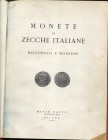 RATTO M. - Milano, 1-2- Marzo, 1962. Monete di zecche italiane medioevali e moderne. pp. 21, nn. 474, tavv. 28. Ril. simil pelle, lista prezzi Val e A...