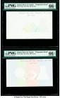Angola Banco De Angola 500 Escudos 1973 Pick 107pp Progressive Proof Set of 4 Examples PMG Gem Uncirculated 66 EPQ (3); Gem Uncirculated 65 EPQ. Print...