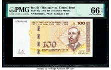 Bosnia - Herzegovina Central Bank 100 Convertible Maraka 2012 Pick 87a PMG Gem Uncirculated 66 EPQ. 

HID09801242017

© 2020 Heritage Auctions | All R...