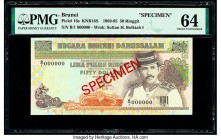 Brunei Negara Brunei Darussalam 50 Ringgit 1989 Pick 16s KNB16S Specimen PMG Choice Uncirculated 64. 

HID09801242017

© 2020 Heritage Auctions | All ...