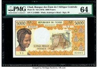 Chad Banque Des Etats De L'Afrique Centrale 5000 Francs ND (1978) Pick 5b PMG Choice Uncirculated 64. 

HID09801242017

© 2020 Heritage Auctions | All...