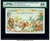 Chad Banque Des Etats De L'Afrique Centrale 5000 Francs 1980 Pick 8 PMG Choice Uncirculated 64 EPQ. 

HID09801242017

© 2020 Heritage Auctions | All R...