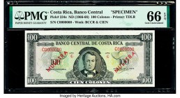 Costa Rica Banco Central de Costa Rica 100 Colones ND (1966-68) Pick 234s Specimen PMG Gem Uncirculated 66 EPQ. 

HID09801242017

© 2020 Heritage Auct...