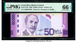 Costa Rica Banco Central de Costa Rica 50,000 Colones 2009 Pick 279a PMG Gem Uncirculated 66 EPQ. 

HID09801242017

© 2020 Heritage Auctions | All Rig...