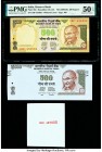 Missing Print Error India Reserve Bank of India 500 Rupees ND (2000-02) Pick 93e PMG About Uncirculated 50 EPQ; 500 Rupees Proof and Serial Number Pro...