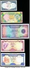 Iraq, Kuwait, Pakistan & Yemen Group Lot of 5 ExamplesCrisp Uncirculated. Minor staining on Kuwait 1 Dinar, annotation on Iraq 10 Dinars.

HID09801242...
