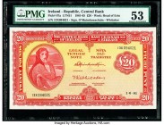Ireland - Republic Central Bank of Ireland 20 Pounds 1.6.1961 Pick 67a PMG About Uncirculated 53. 

HID09801242017

© 2020 Heritage Auctions | All Rig...