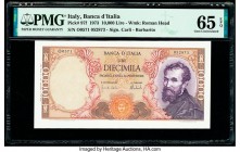 Italy Banco d'Italia 10,000 Lire 1973 Pick 97f PMG Gem Uncirculated 65 EPQ. 

HID09801242017

© 2020 Heritage Auctions | All Rights Reserved