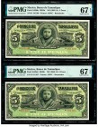 Mexico Banco de Tamaulipas 5 Pesos ND (1902-14) Pick S429dr M520r Two Consecutive Remainders PMG Superb Gem Unc 67 EPQ(2). 

HID09801242017

© 2020 He...
