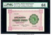 Seychelles Government of Seychelles 5 Rupees 1.8.1954 Pick 11a PMG Choice Uncirculated 64. 

HID09801242017

© 2020 Heritage Auctions | All Rights Res...