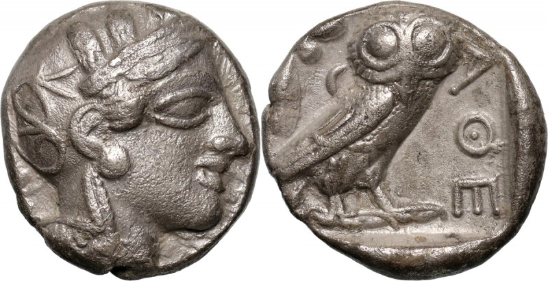 Greece, Attica, Tetradrachm, after 449 BC, Athens Weight 16,67 g, 24 mm.
 Waga ...