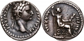 Roman Empire, Tiberius 14-37, Denar, Lugdunum
