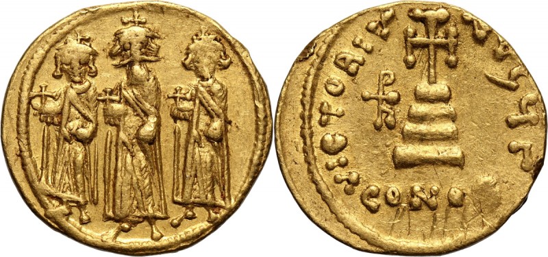 Byzantine Empire, Heraclius 610-641, Solidus, Constantinople Gold, weight 4,47 g...