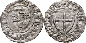 Zakon Krzyżacki, Henryk I von Plauen 1410–1414, szeląg, z błędem w legendzie