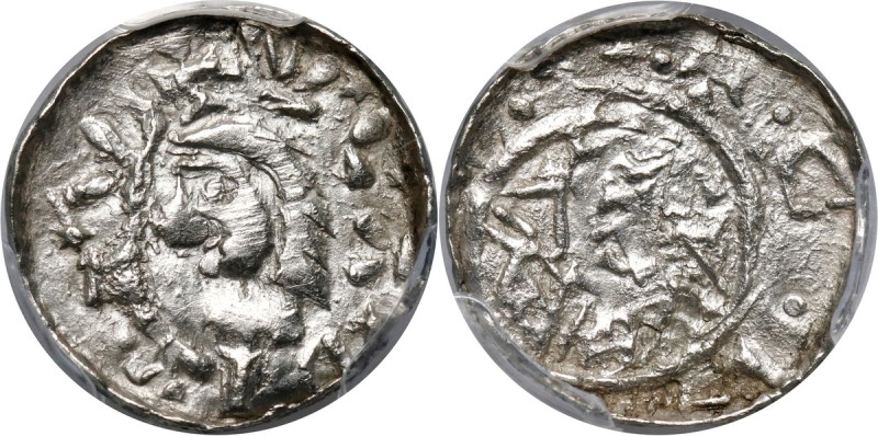Władysław I Herman 1081-1102, denar Pięknie zachowany. Reference: Kopicki 32 (R1...